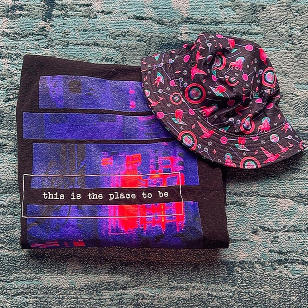 BASSNECTAR (DJ) Bucket Hat & Long Sleeve Shirt Bundle 🧊💕🌀